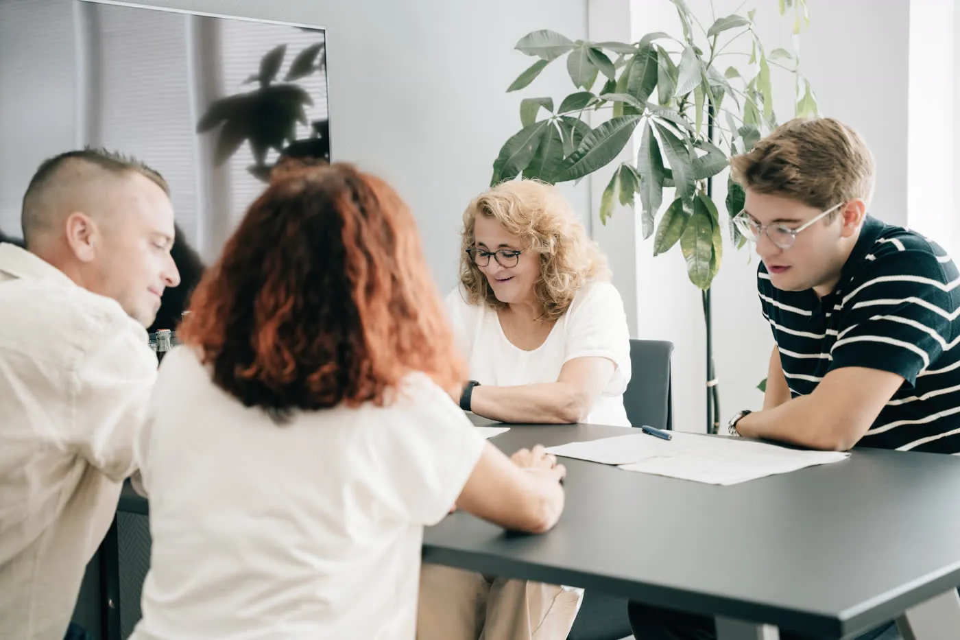 Team-Besprechung in Neunkirchen